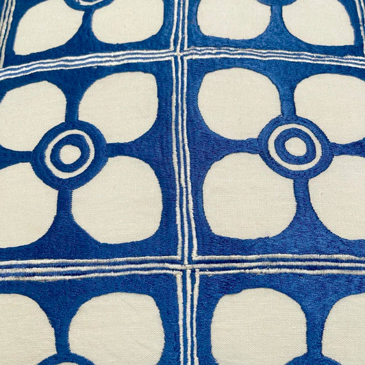 Floral Linen Throw Pillow