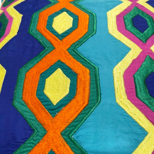 Geometric Cotton Throw Pillow