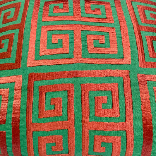 Geometric Linen Throw Pillow