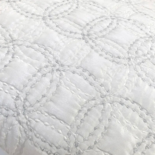 Circles Quilted Throw Pillow