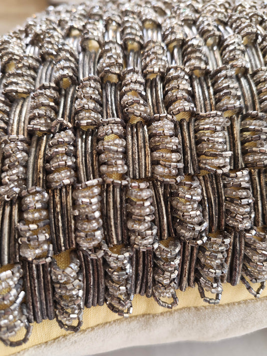 Heavy loop Beaded Pillow