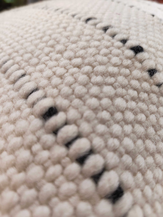 Stripped White throw pillow