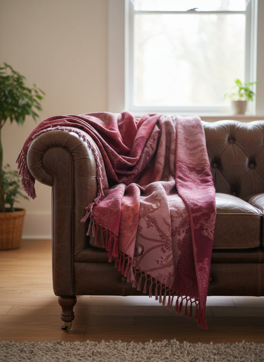 Patterned Wool Throw