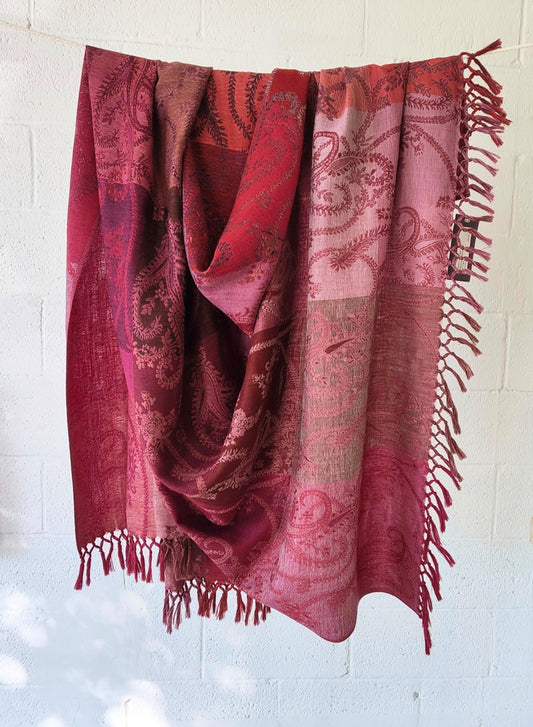 Patterned Wool Throw