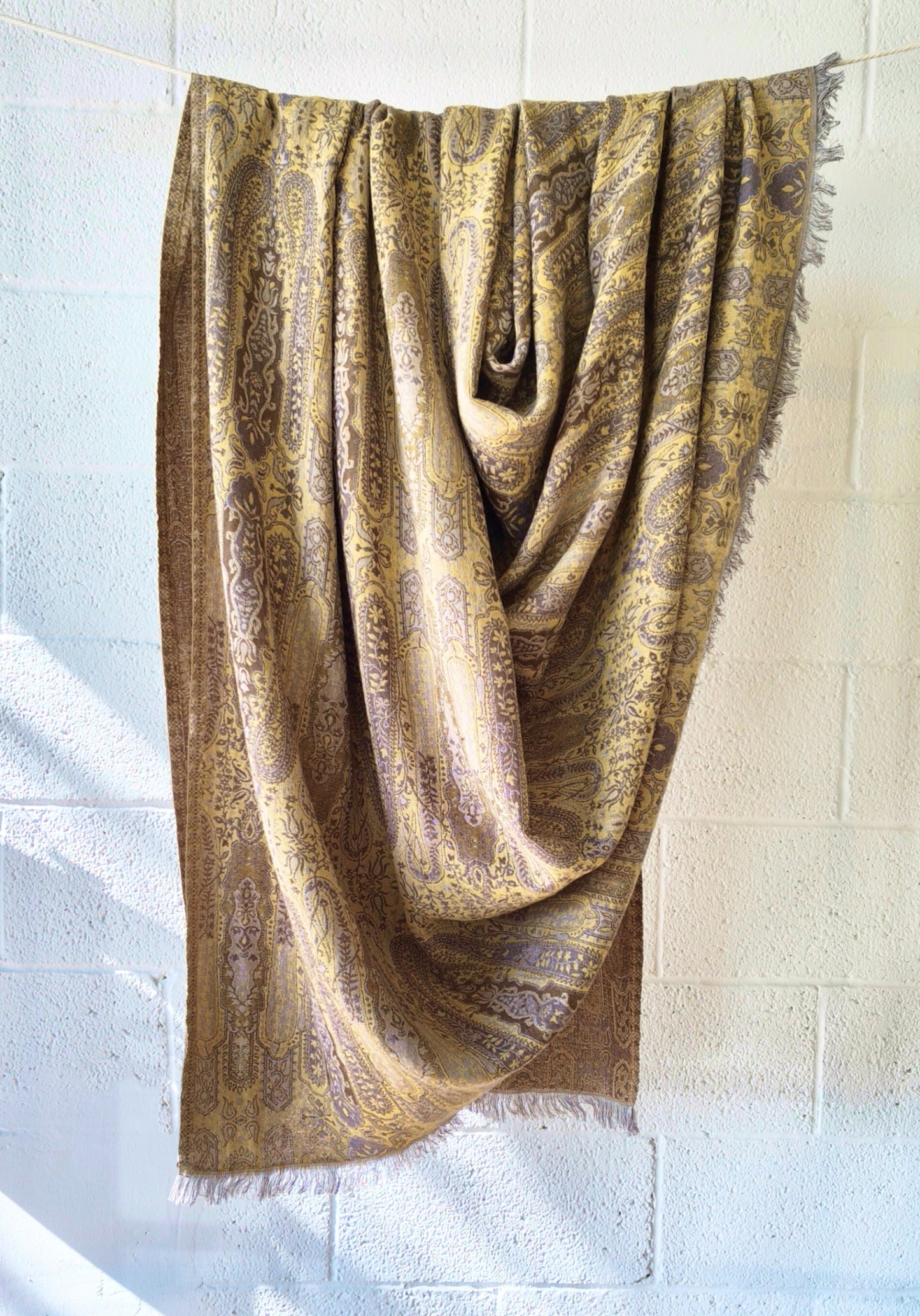 Paisley Woven Cotton Throw