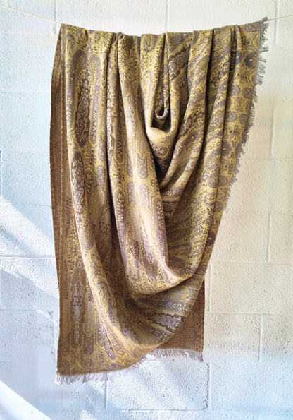 Paisley Woven Cotton Throw