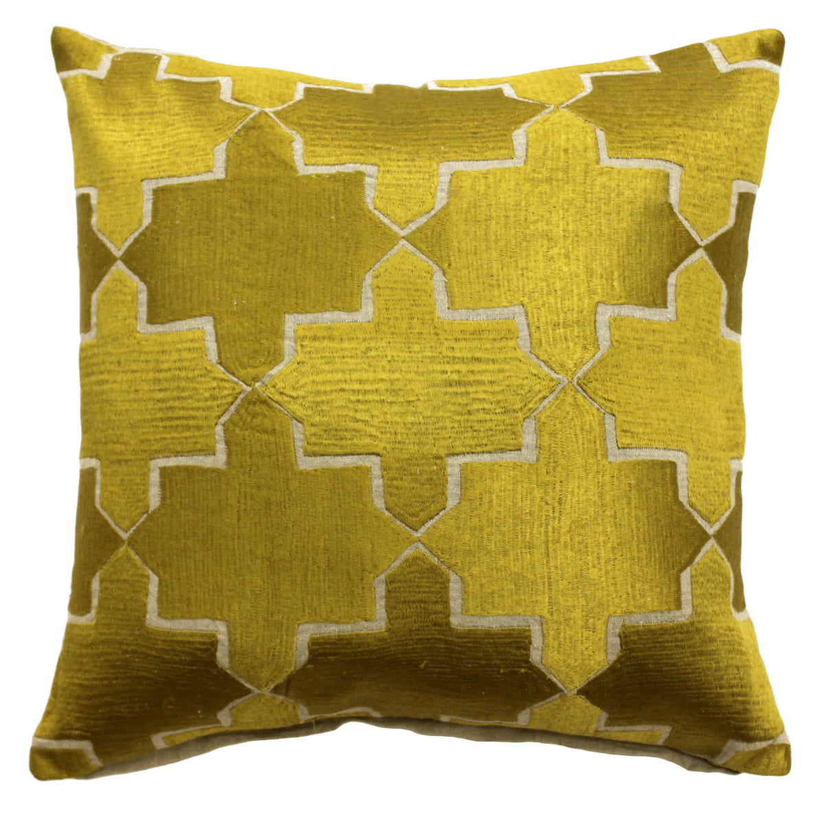 Newcastle Outlined Embroidered Throw Pillow