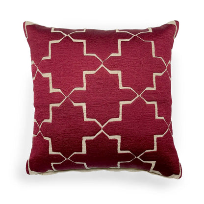 Newcastle Outlined Embroidered Throw Pillow