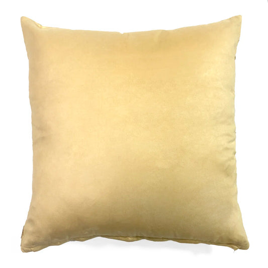 Gold Geometric Square Pillow