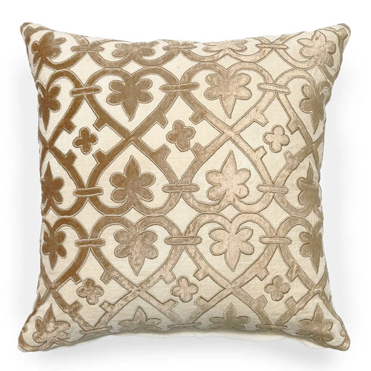 Venice Collection Velvet Applique Accent Pillow