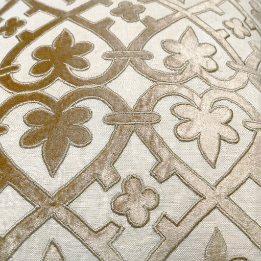 Venice Collection Velvet Applique Accent Pillow