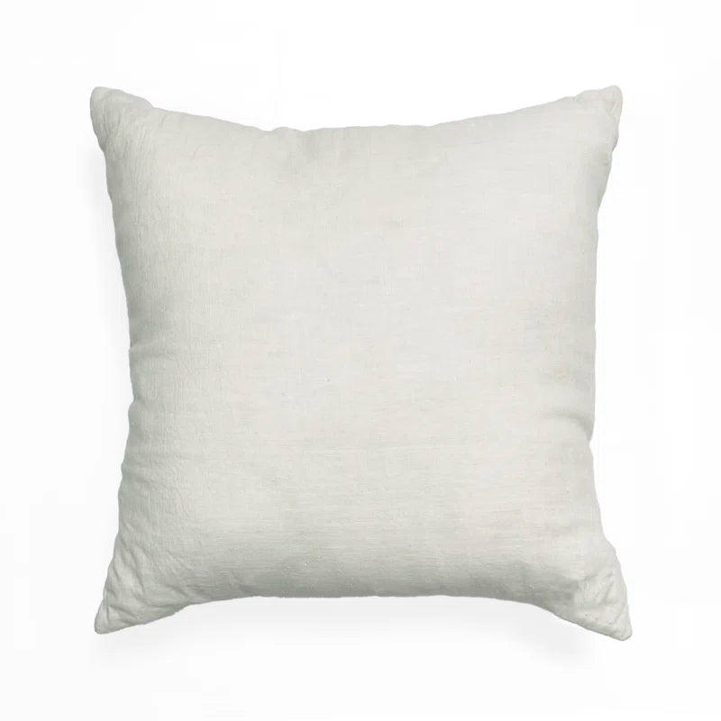 Rose Floral Linen Accent Pillow