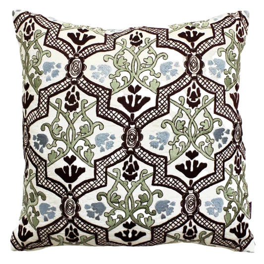 Floral Trellis Throw Pillow
