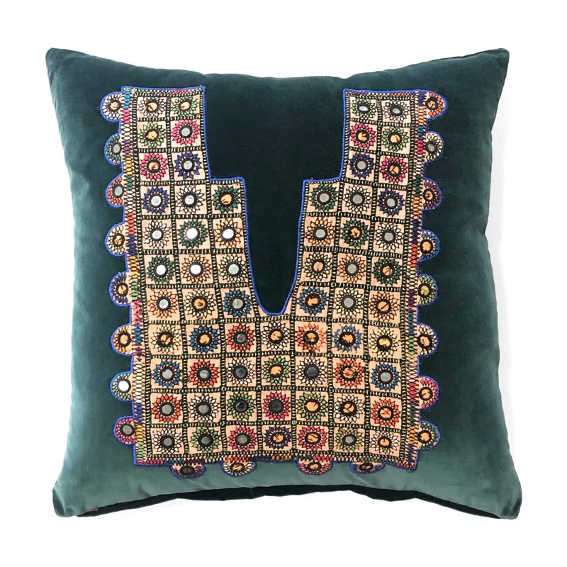 Square Velvet Throw Pillow