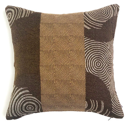 Circles Wool Throw Pillow