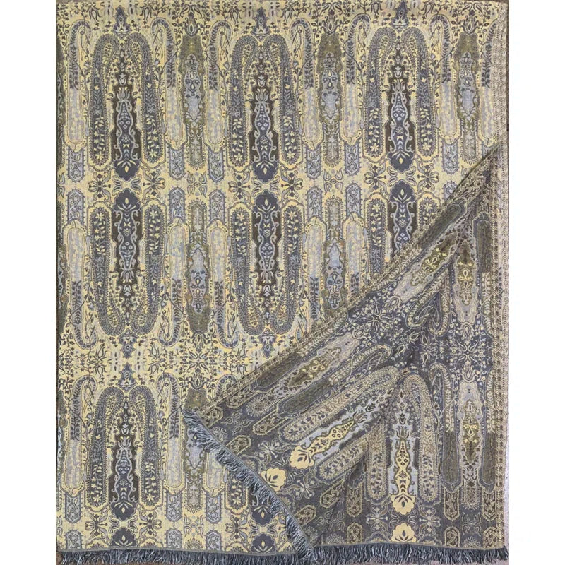 Paisley Woven Cotton Throw