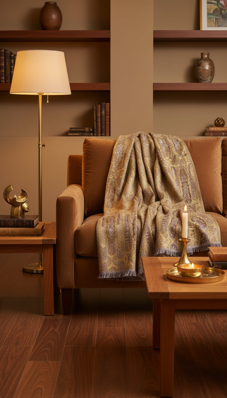 Paisley Woven Cotton Throw